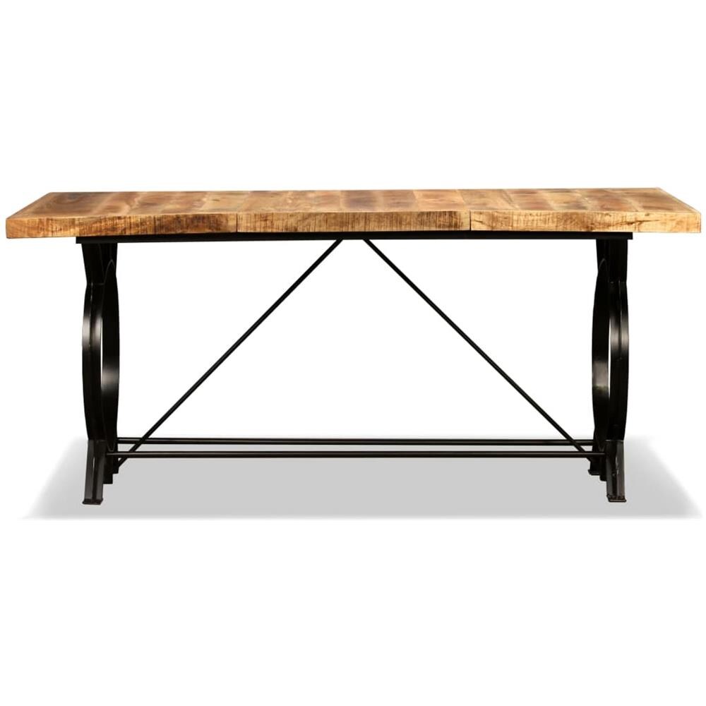 Vidaxl Tavolo Da Pranzo In Legno Massello Di Mango Grezzo 180 Cm