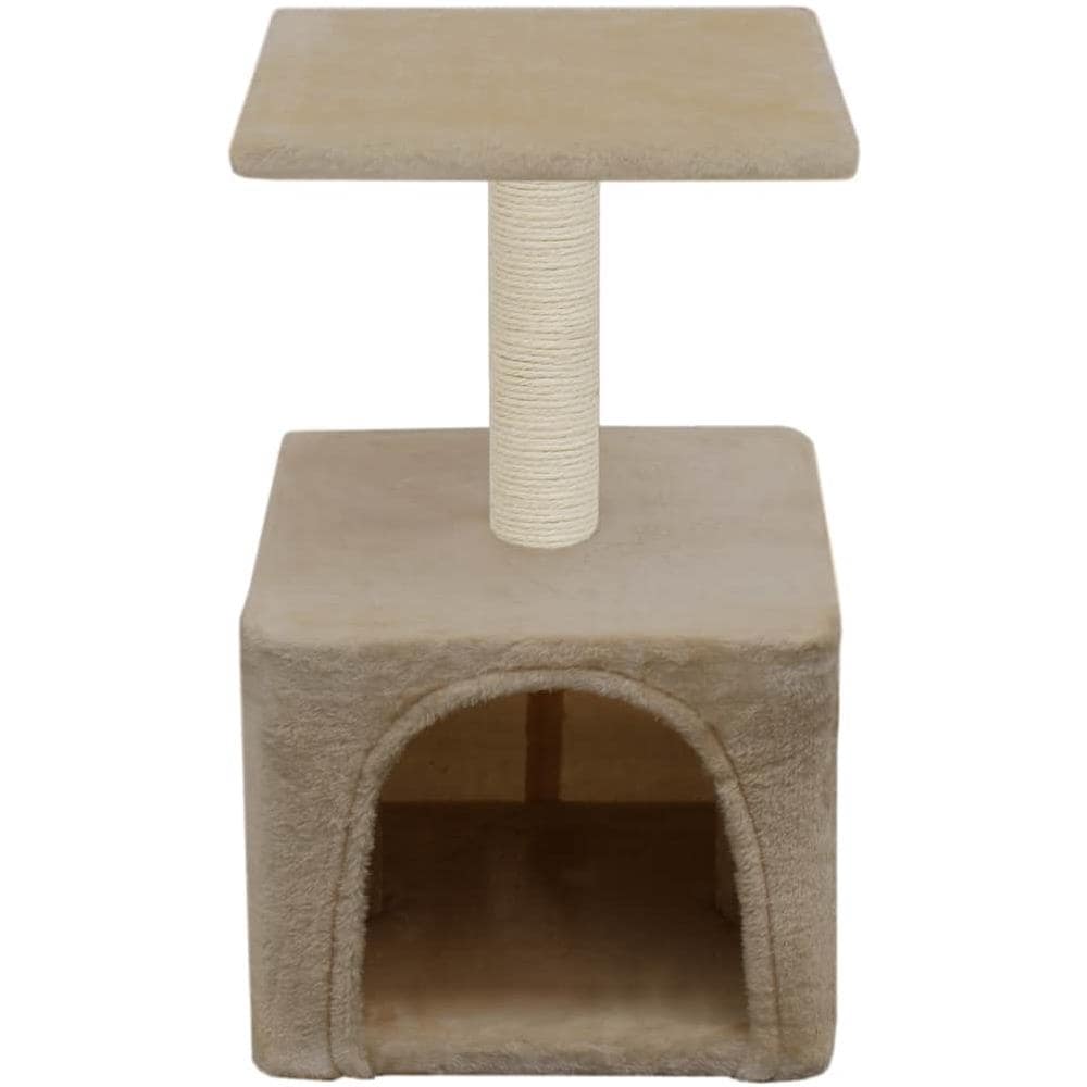 Albero Per Gatti Con Tiragraffi In Sisal 55 Cm Beige - Foto 2