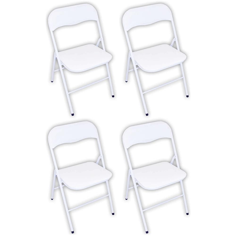 Lucie - Sedia Pieghevole Salvaspazio Set Da 4 Monocolor - Foto 1