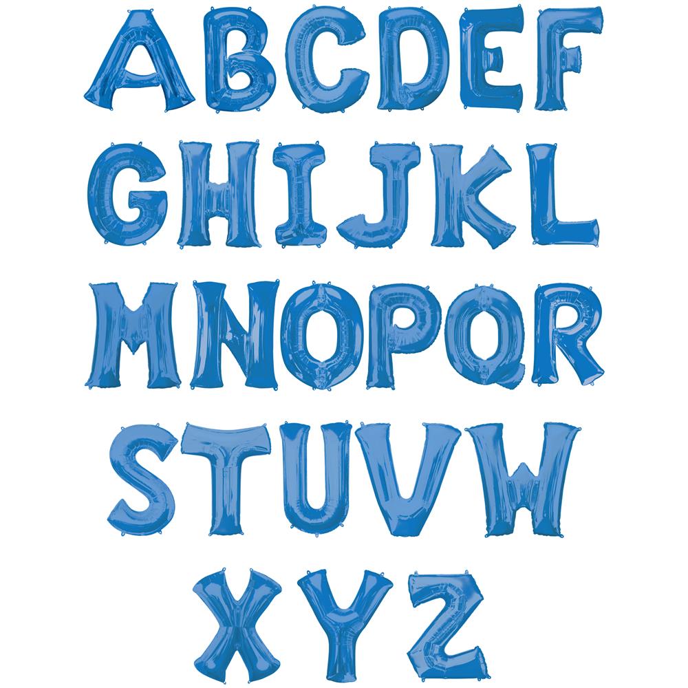 Amscan - Palloncino Alluminio Blu Lettera 81 Cm - Foto 3