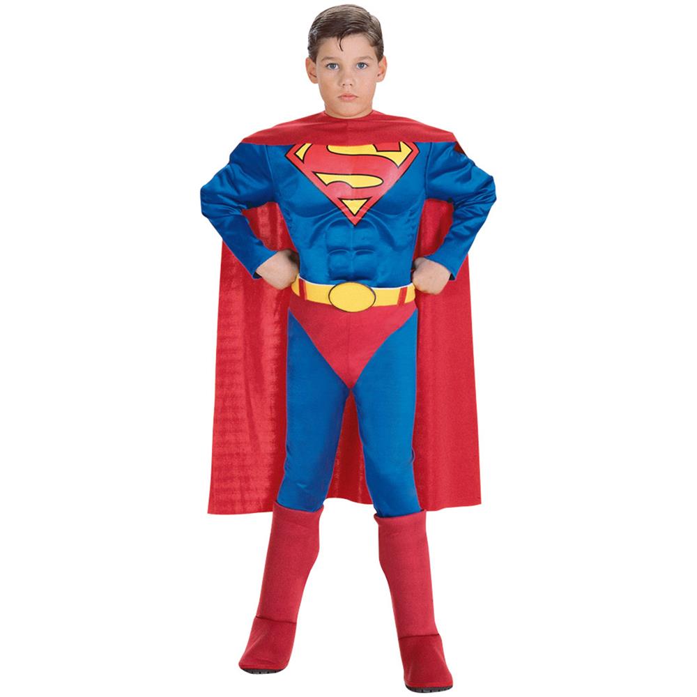 Costume Da Superman Muscoloso Per Bambini - Taglia: 3 A 4 Anni - Foto 1