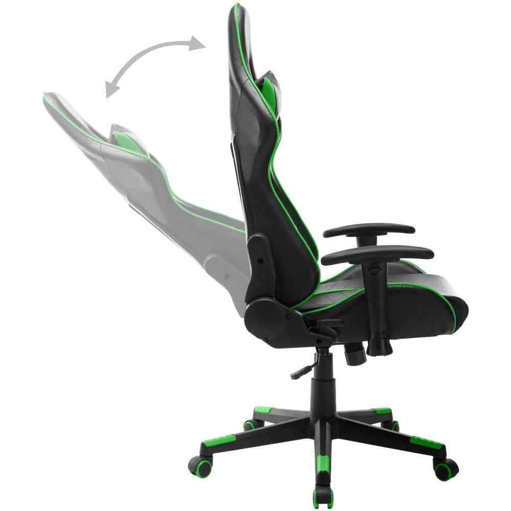 Sedia da Gaming Nera e Verde in Similpelle - Foto 2