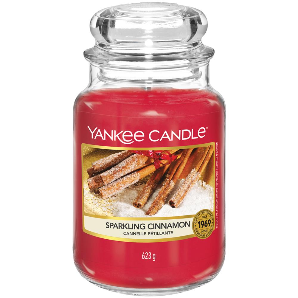 Candela Sparkling Cinnamon Giara Grande Rosso - Foto 1