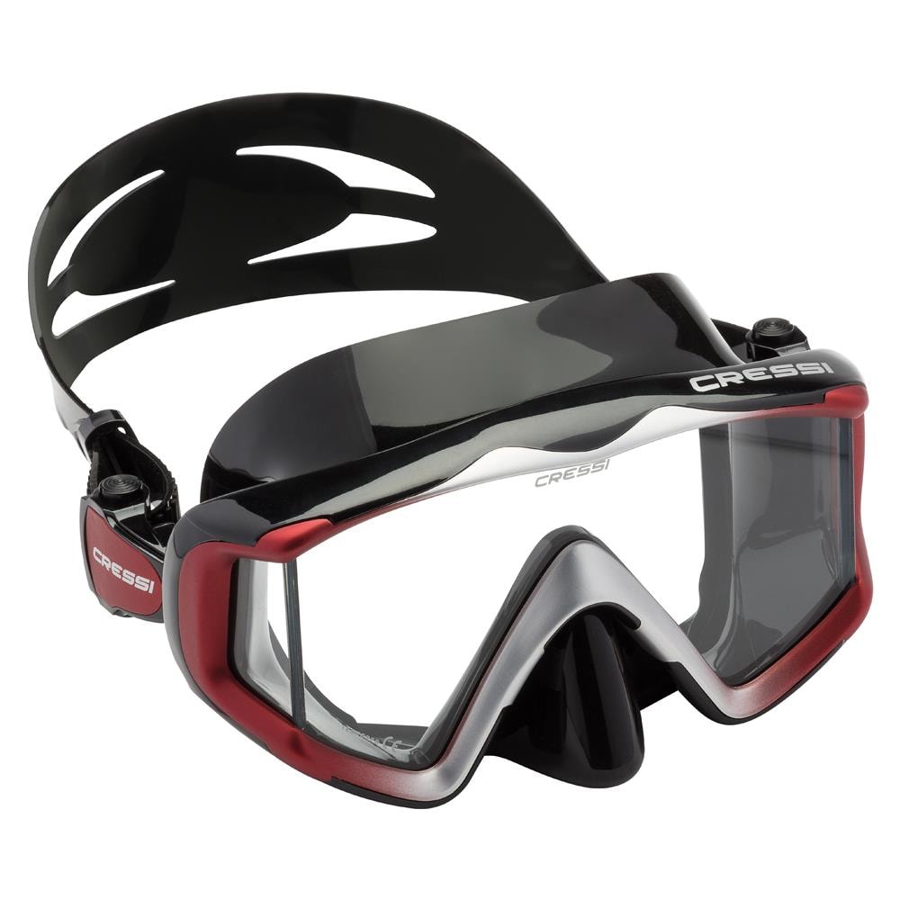 CRESSI SUB - Cressi Liberty Triside Trasparente Nero / rosso - ePRICE