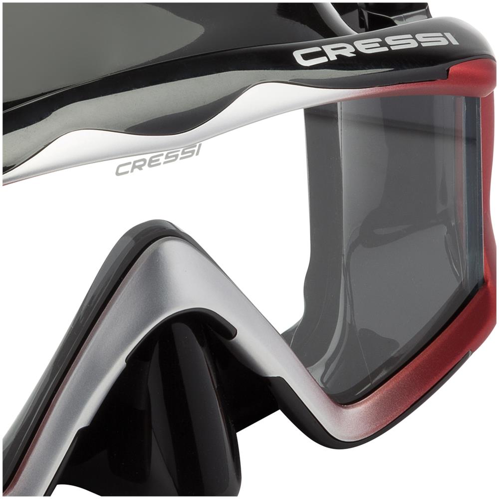 Cressi Liberty Triside Trasparente Nero / rosso - Foto 3