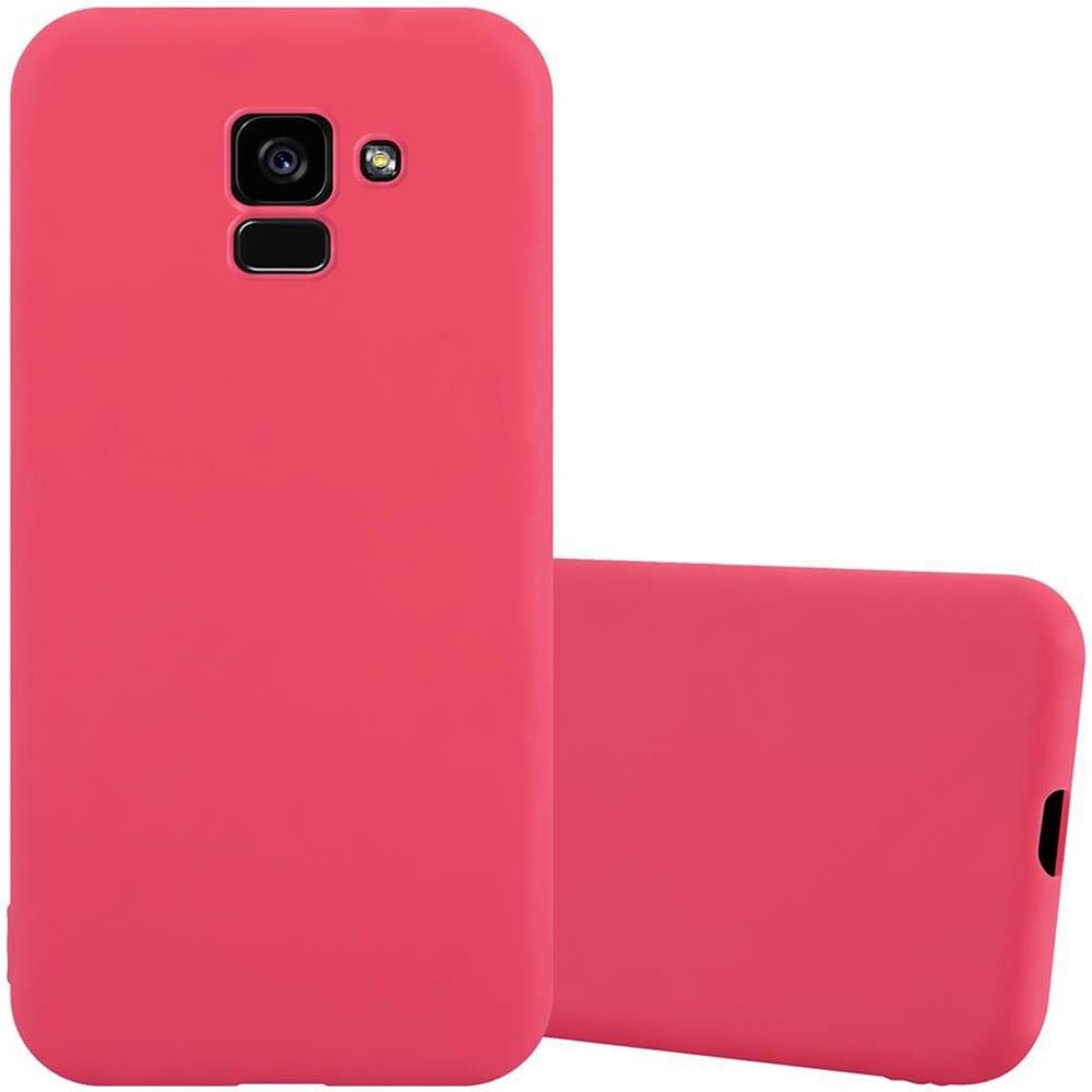Custodia Compatibile Con Samsung Galaxy A5 2018 In Candy Rosso - Coperchio Protettivo In Silicone Tpu Flessibile - Foto 1