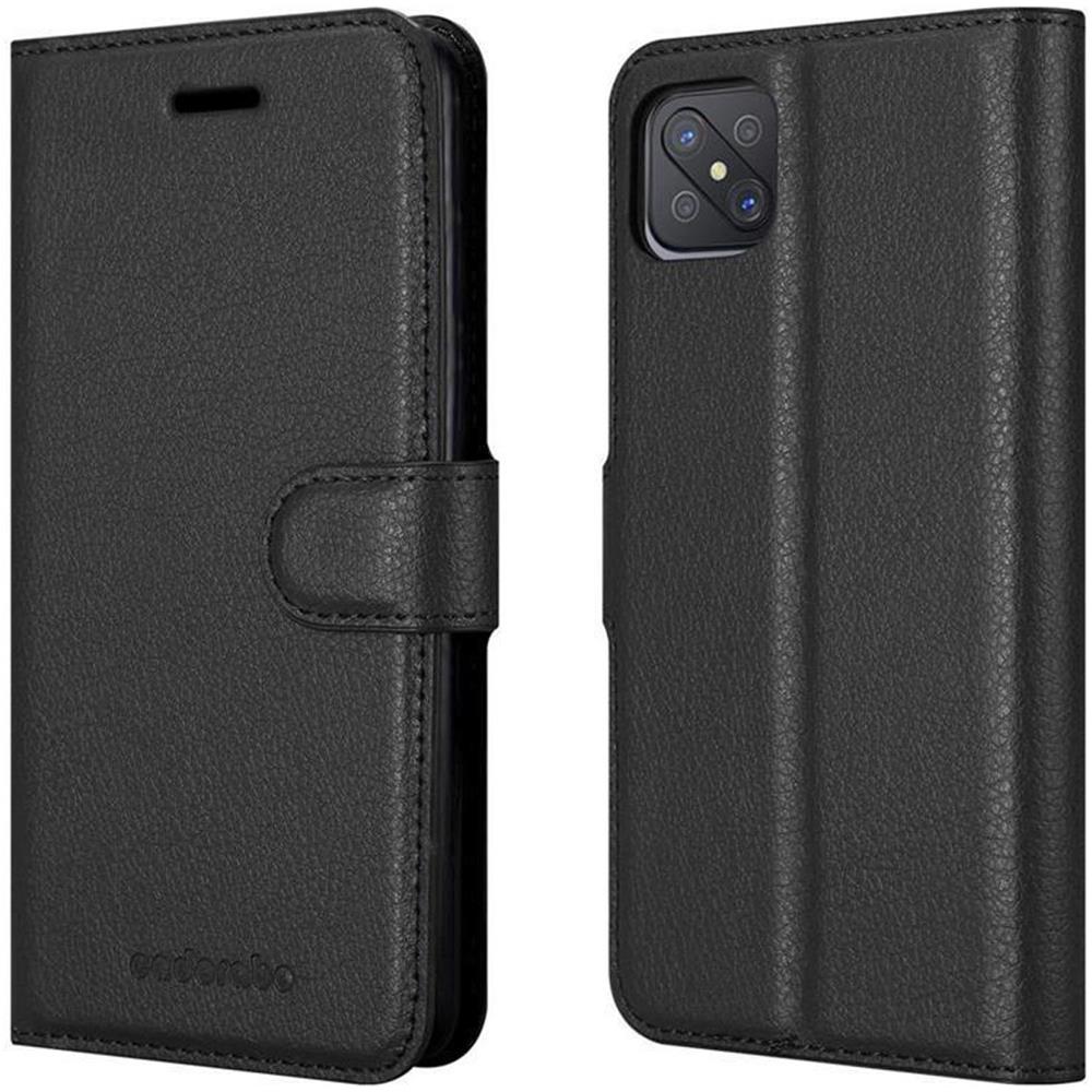Custodia Compatibile Con Oppo A92s In Nero Carbone - Coperchio Protettiva Con Chiusura Magnetica, Funzione Stand E Tasca Per Le Carte - Foto 8