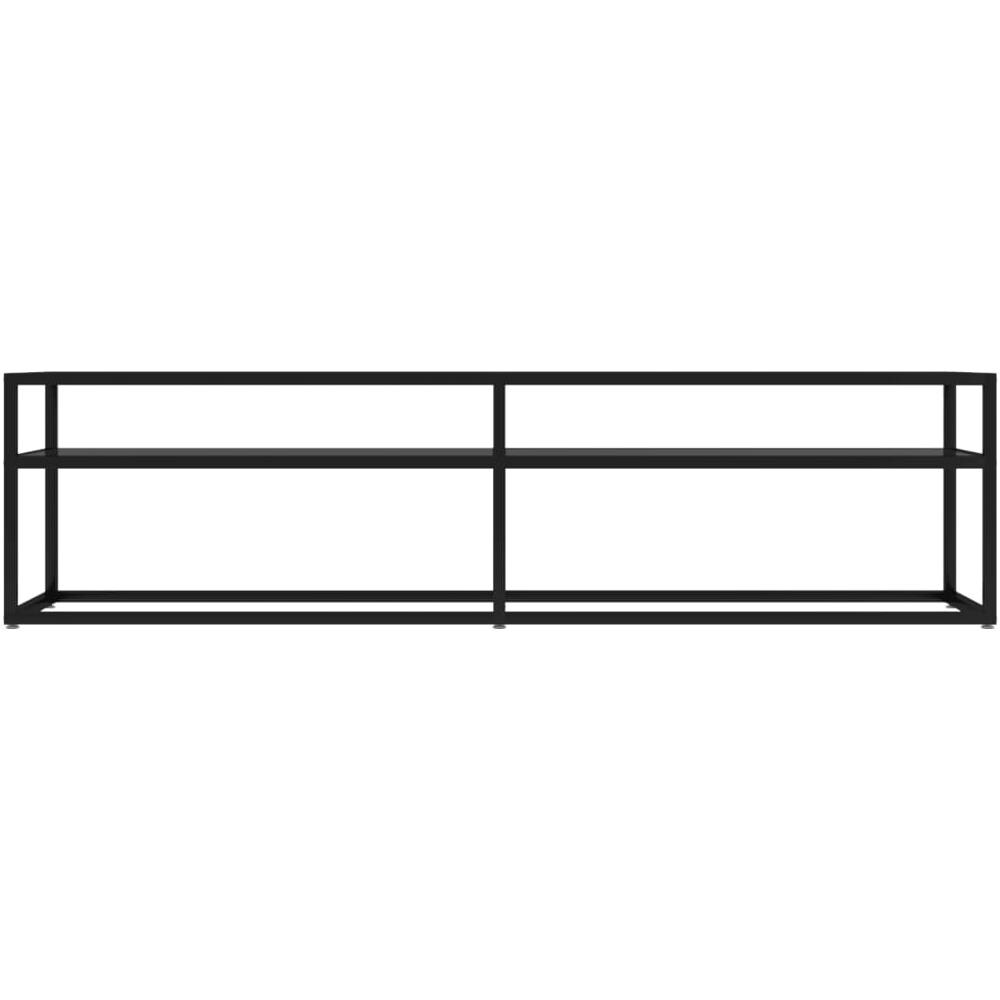 Mobile Porta TV Nero 160x40x40,5 cm in Vetro Temperato - Foto 2