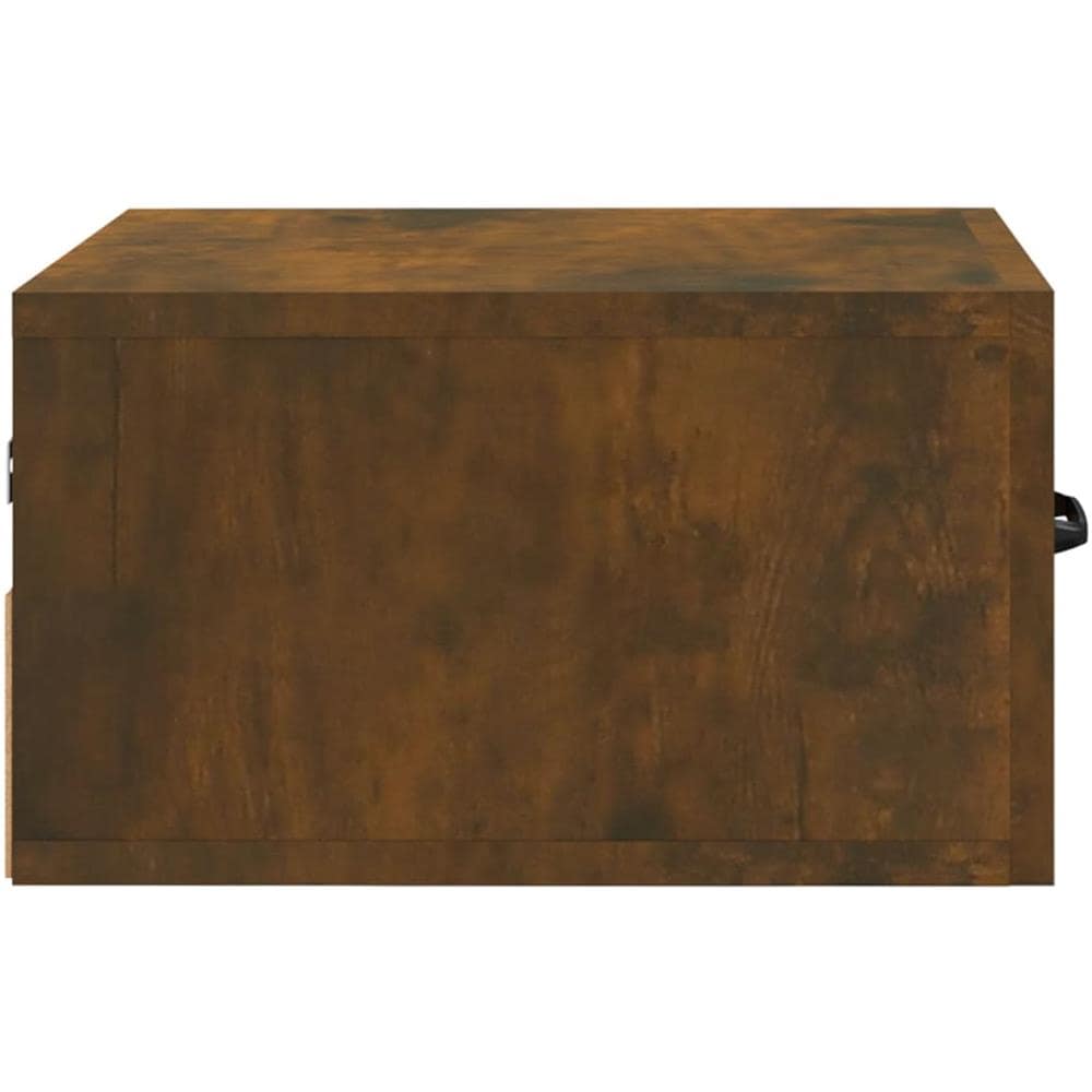 Comodini A Muro 2 Pz Rovere Fumo 35x35x20 Cm - Foto 7