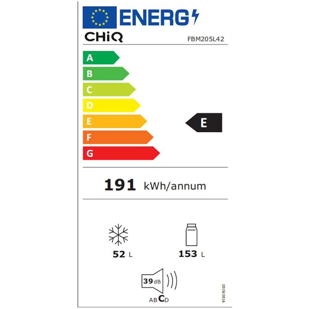 Frigorifero Combinato FBM205L42 No Frost Classe F Capacità Lorda / Netta 205/153 Litri Colore Inox Acciaio inox - Foto 3
