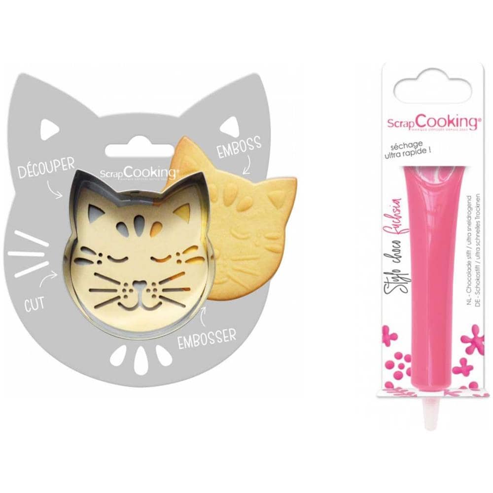 Kit Biscotti Sollievo Gatto + Penna Cioccolato Fucsia - Foto 1