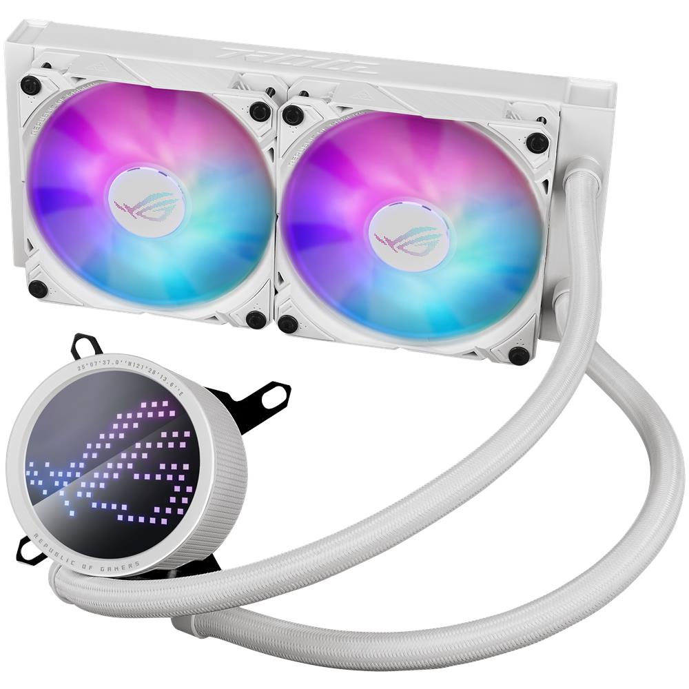 Dissipatore CPU a LiquidoROG Ryuo III 240 ARGB White Edition per Socket Intel LGA 1150 (presa H3), LGA 1151 (presa H4), LGA 1155 (presa H2), LGA 1200 (presa H5), LGA 1700, presa AM4, presa AM5 - Foto 2