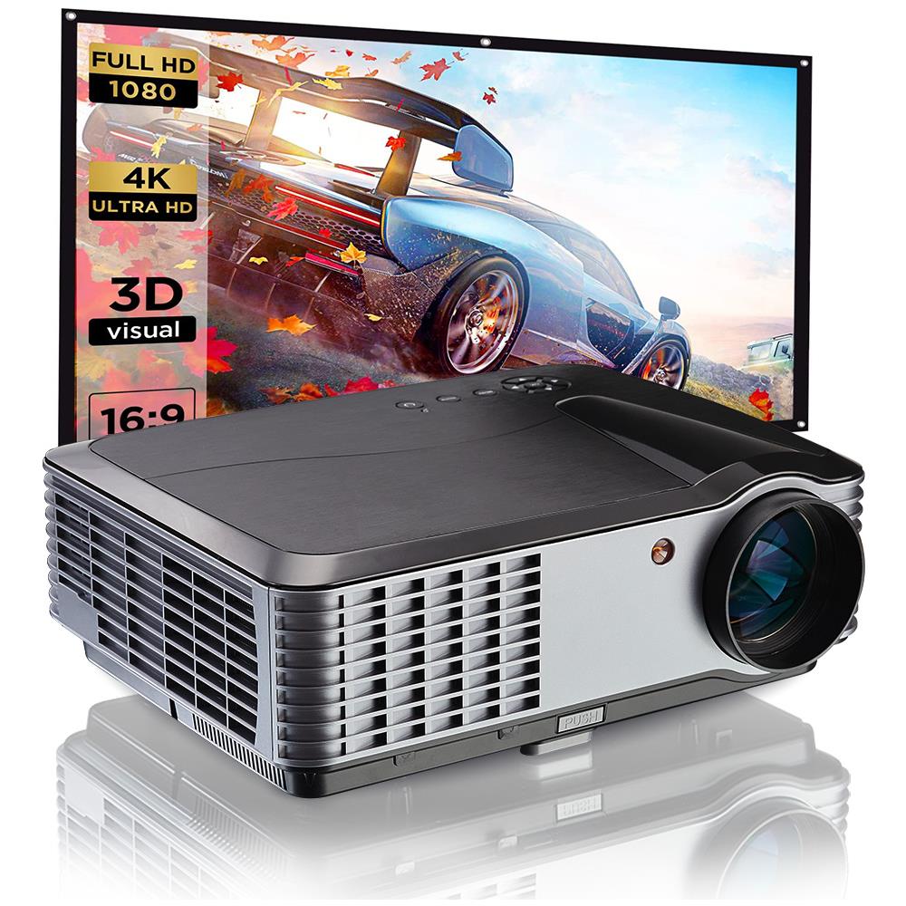 Videoproiettore F1 LED 5000 ANSI lumen Full HD 1920 x 1080 Pixel Colore Nero / Grigio - Foto 1