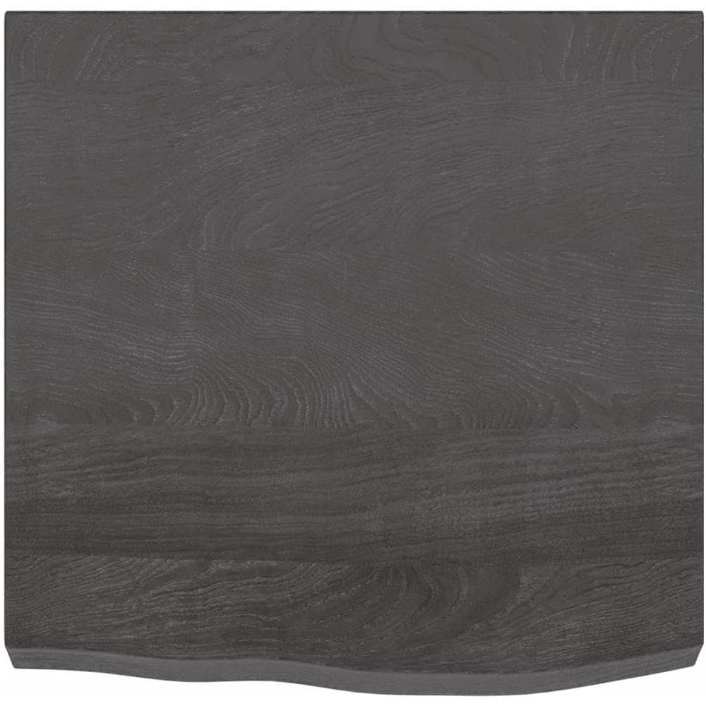 Piano Tavolo Marrone 60x60x (2-6) cm Rovere Massello Trattato - Foto 3