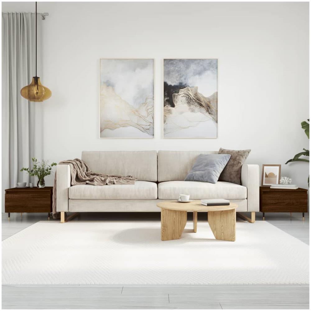 Tavolini Salotto 2pz Rovere Marrone 50x46x35 Legno Multistrato - Foto 1