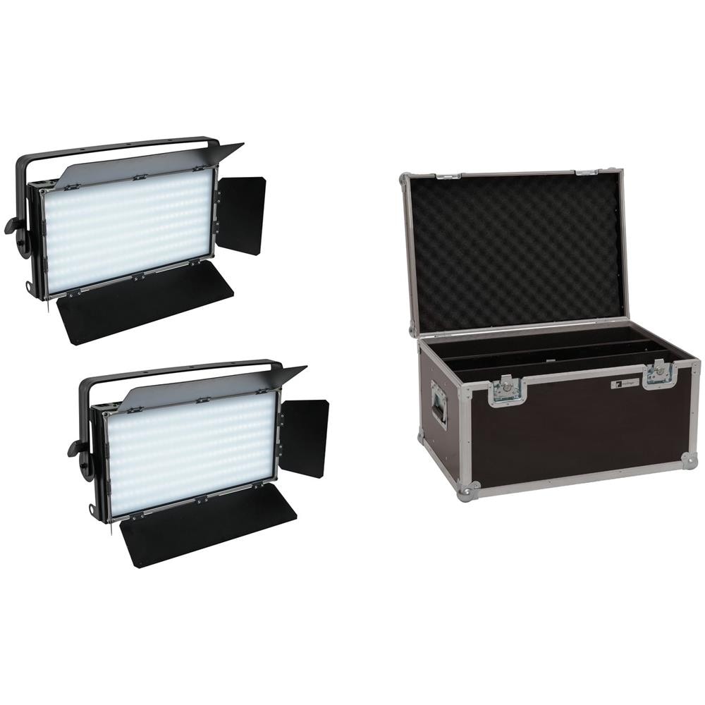 Set 2x Led Pll-480 Cw /ww Panel + Case - Foto 1