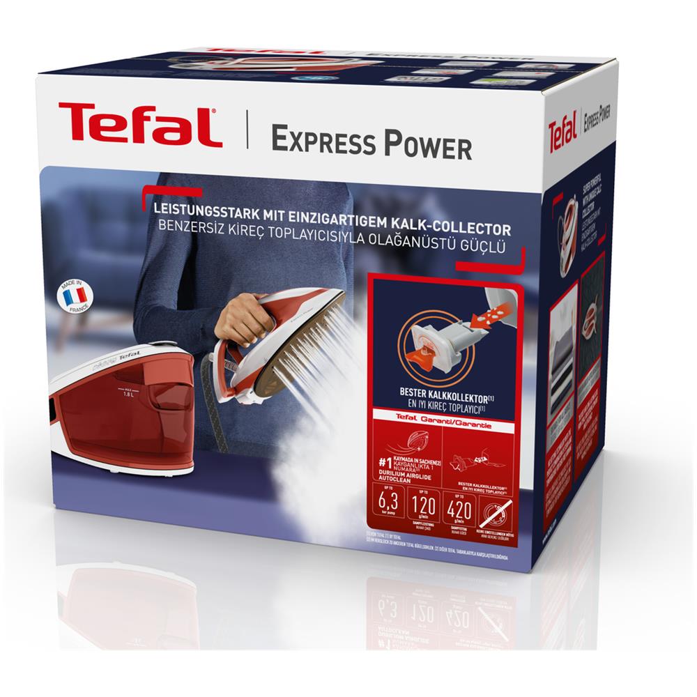 Express Power SV8110 2800 W 1,8 L Durilium AirGlide Autoclean soleplate Rosso, Bianco - Foto 15