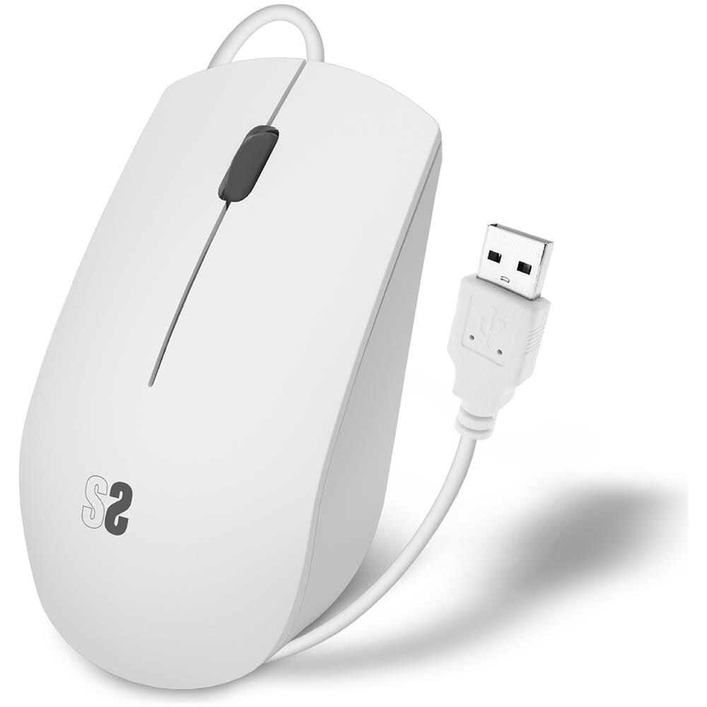 Mouse SUBMO-B2BS002 Ottico 3 Tasti USB 1200 DPI Colore Bianco - Foto 1