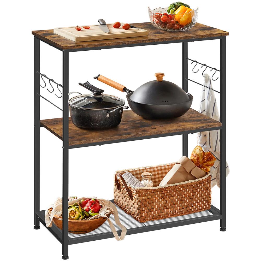 Mobile da cucina, isola, stile rustico marrone loft per cucina - Foto 2