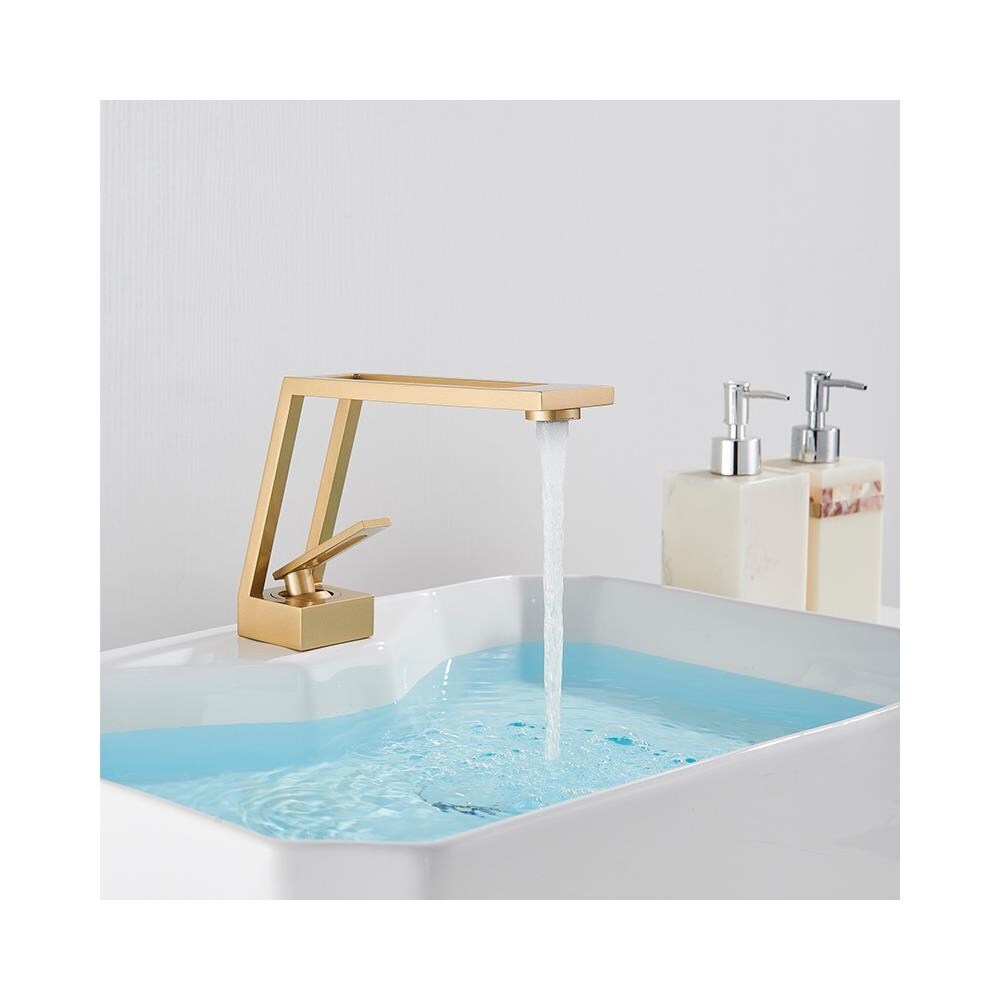Rubinetto per lavabo da bagno, Blackswan, tipo M365, modello oro opaco, misura 19 cm - Foto 2