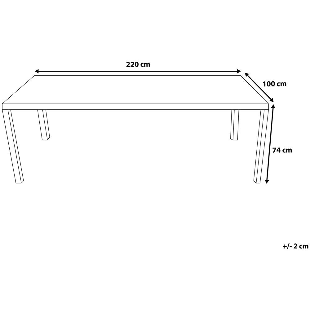 Tavolo Da Giardino 220cm In Rattan Bianco Italy - Foto 15