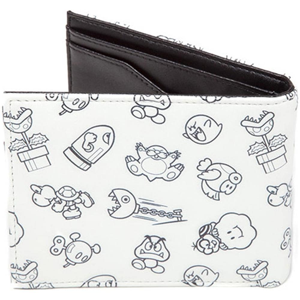 Portafoglio Apribile All-over Print With Super Mario Patch Bianco (default, Bianco) - Foto 2