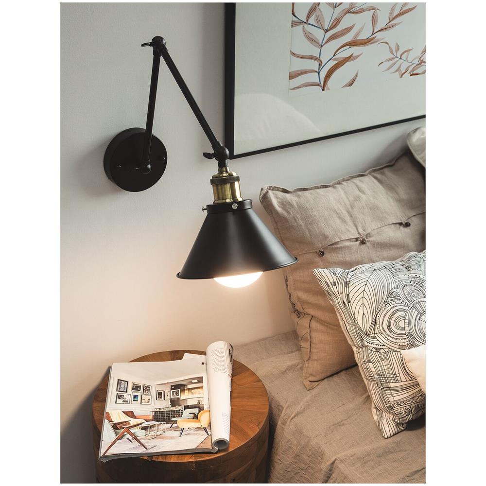 Set Di 2 Lampade Da Muro Nere Narva - Foto 2