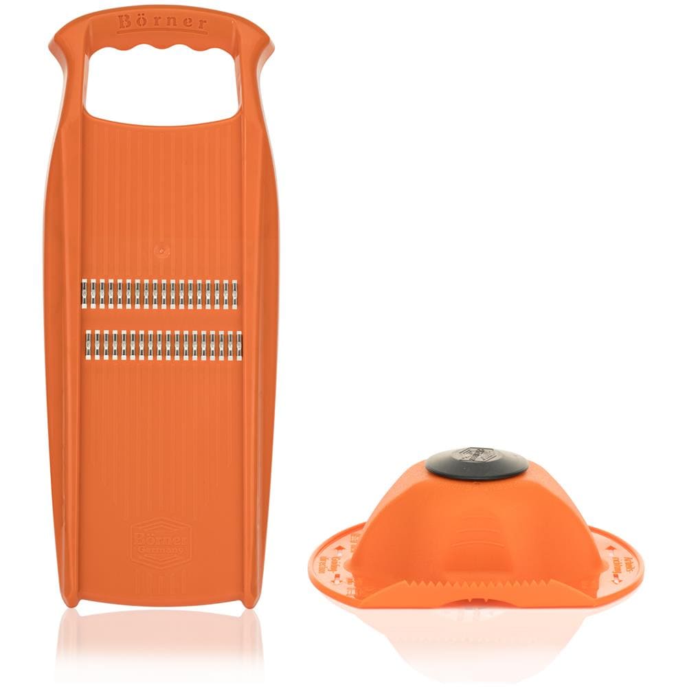 Original Roko Powerline - Affettatrice di frutta e verdura per strisce sottili Strisce di Julienne Set con portafrutta | arancione - Foto 1
