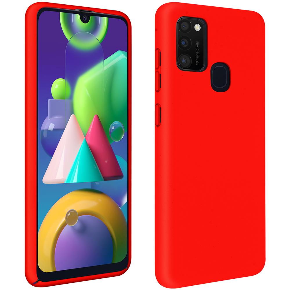Avizar - Cover Silicone Samsung Galaxy M21 / M31 / M30s Semirigida Opaca  Soft Touch Rosso - ePRICE