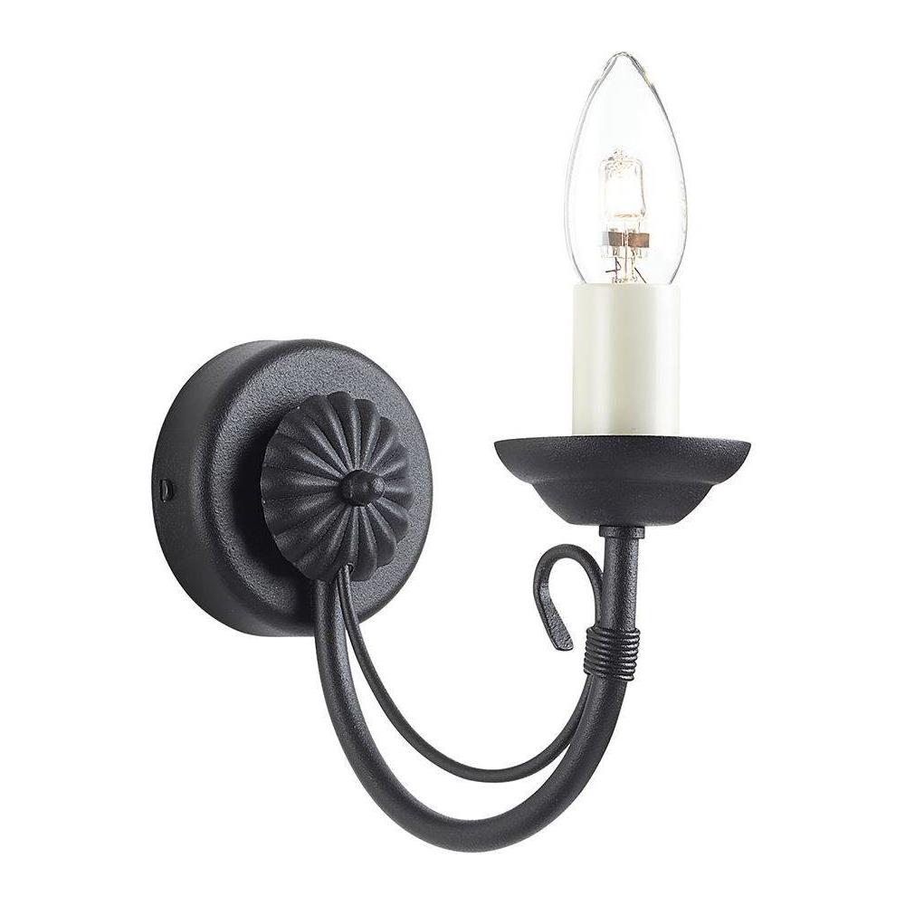 Lampada Da Parete A Candela Da Interni 1 Luce Nera, E14 - Foto 1