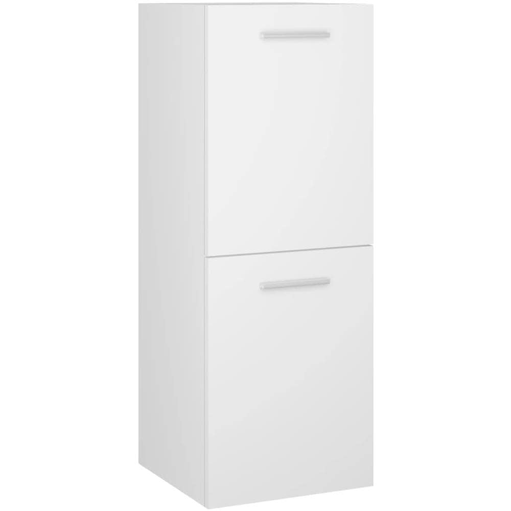 Armadio da Bagno Bianco 30x30x80 cm in Legno Multistrato - Foto 2