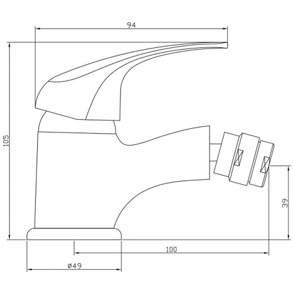 Miscelatore per Bidet ATHOS PLUS Cromato - Foto 3