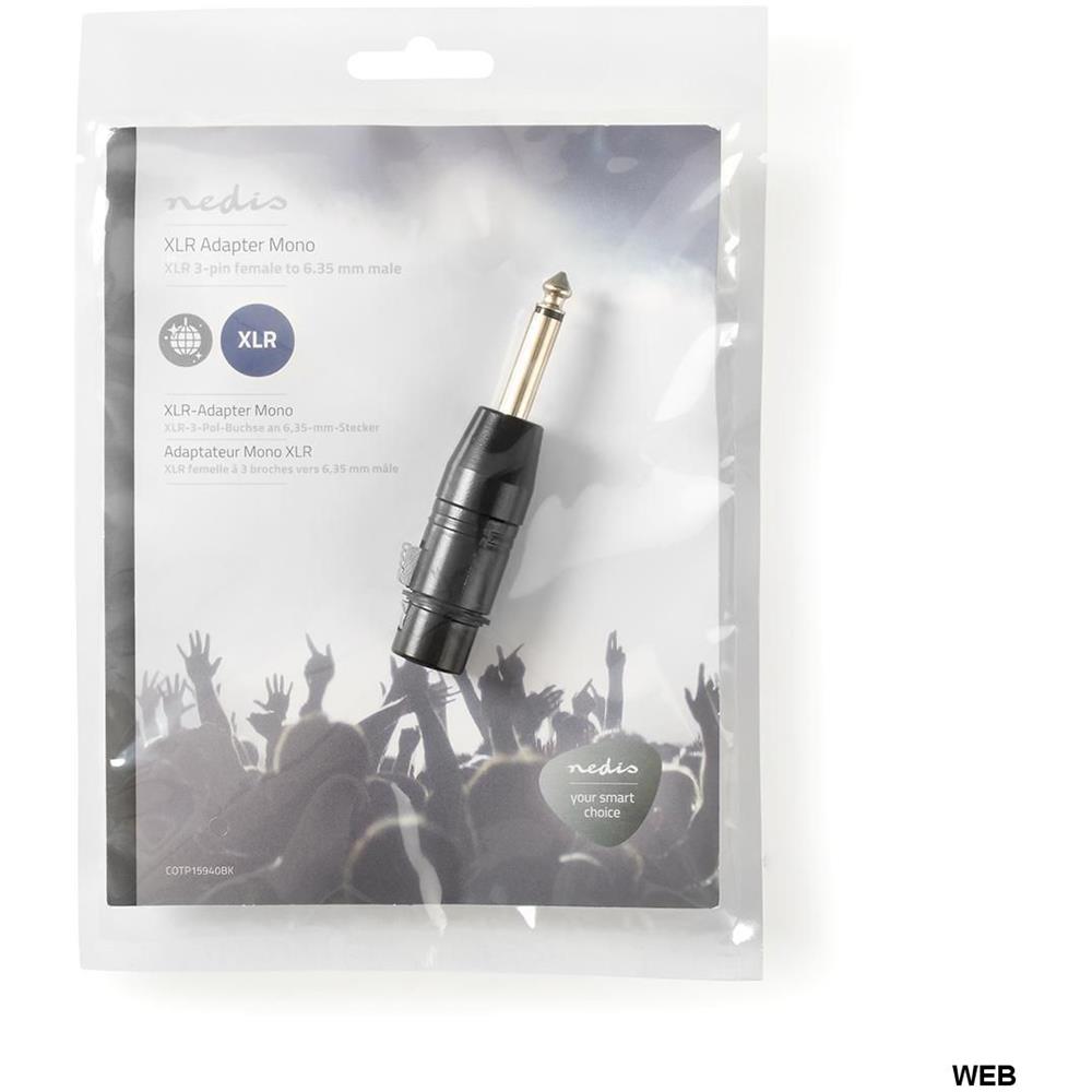 COTP15940BK cavo di interfaccia e adattatore XLR 3-Pin Female 6.35 mm Male Nero - Foto 5