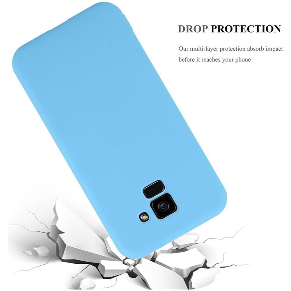 Custodia Compatibile Con Samsung Galaxy A5 2018 In Candy Blu - Coperchio Protettivo In Silicone Tpu Flessibile - Foto 8