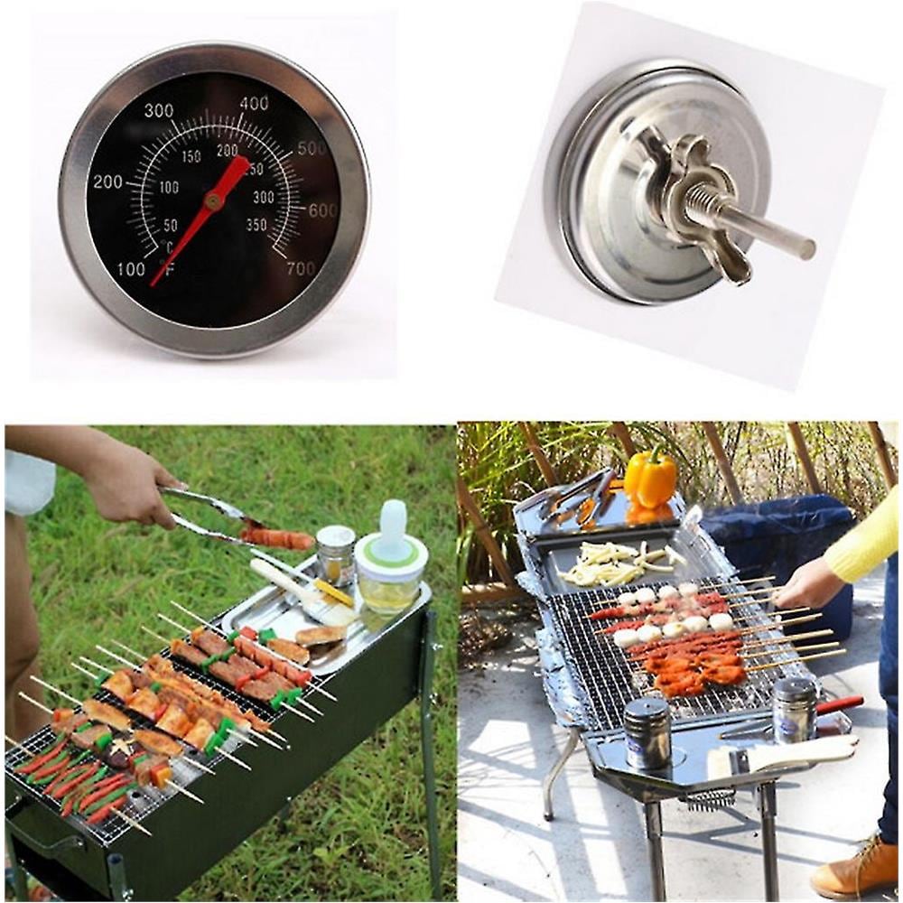 Termometro per barbecue Barbecue in acciaio inossidabile Griglia a carbone Fumatore Indicatore temperatura e  15