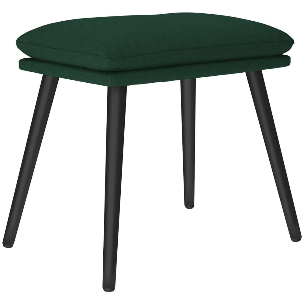 Poggiapiedi Verde Scuro 45x29,5x39 Cm In Tessuto - Foto 2