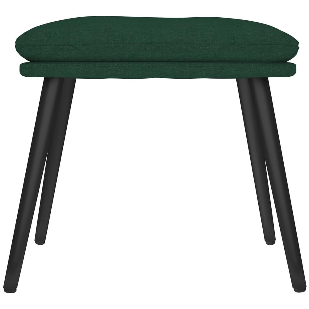 Poggiapiedi Verde Scuro 45x29,5x39 Cm In Tessuto - Foto 3