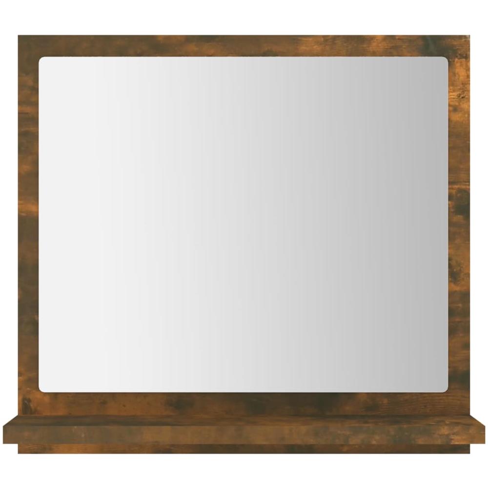 Specchio Da Bagno Rovere Fumo 40x10,5x37cm In Legno Multistrato - Foto 5