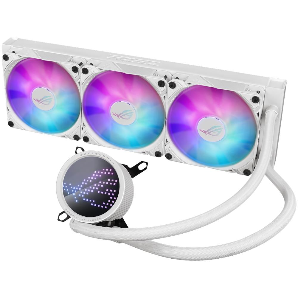 Dissipatore CPU a Liquido ROG Ryuo III 360 ARGB White Edition per Socket LGA 1200 (presa H5)/ LGA 1700/ Presa AM4/ Presa AM5 - Foto 2
