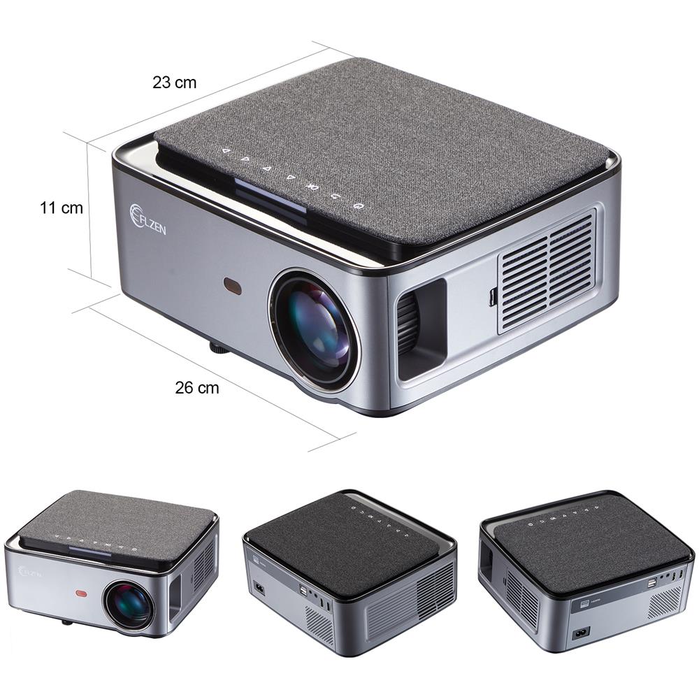 Videoproiettore Smart MX LED 7500 lmen Rapporto di Contrasto 15000:1 1920 x 1080 Pixel Nero / Grigio con Schermo da 100" + Borsa per il Trasporto - Foto 2