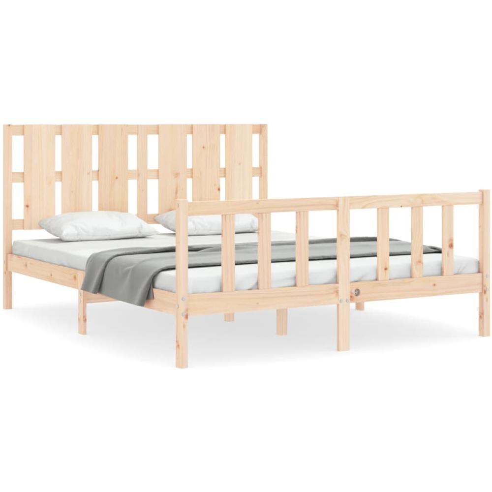 Giroletto con Testiera King Size in Legno Massello - Foto 2