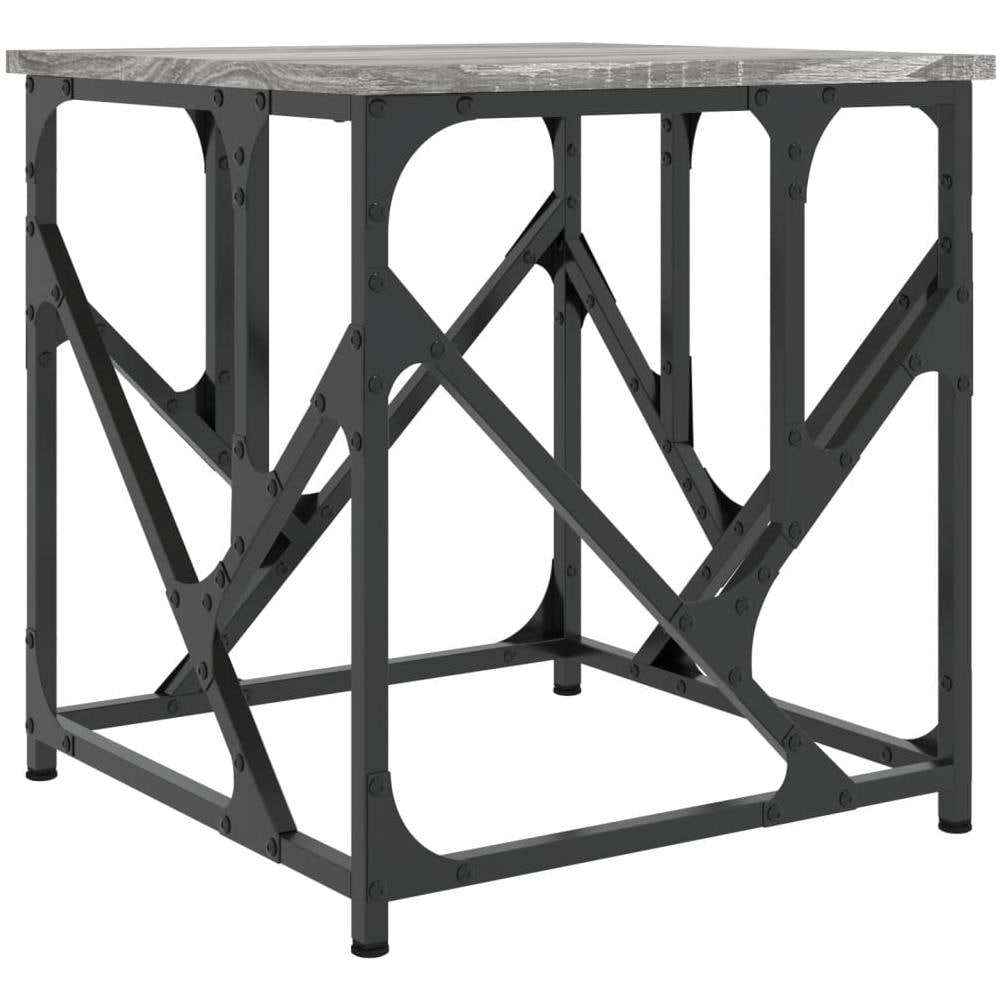 Tavolino Salotto Grigio Sonoma 45x45x47,5 Cm Legno Multistrato - Foto 2