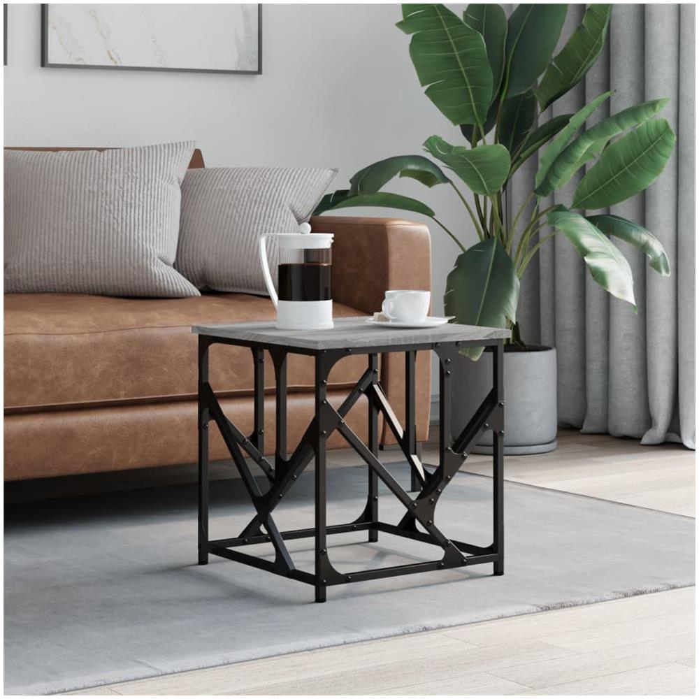 Tavolino Salotto Grigio Sonoma 45x45x47,5 Cm Legno Multistrato - Foto 1
