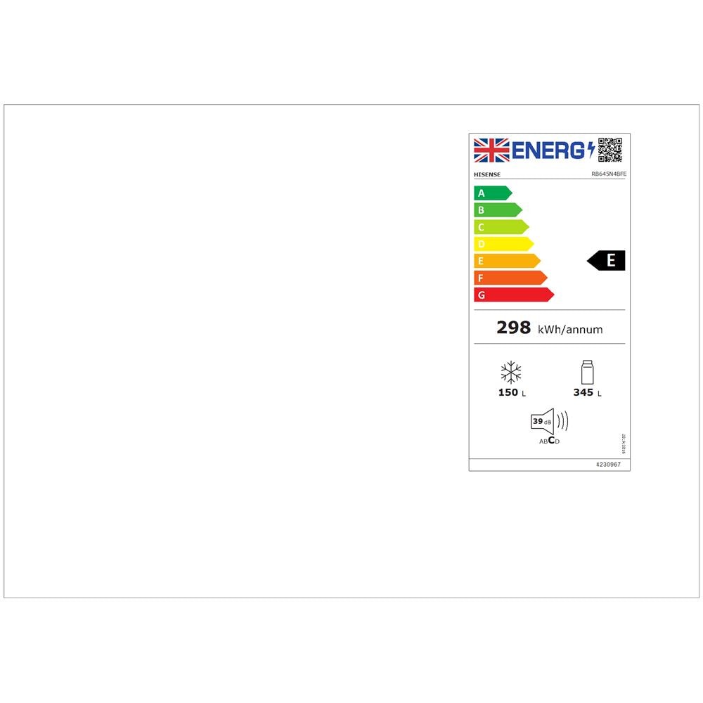 Frigorifero Combinato RB645N4BFE Libera Installazione Capacità 495 L Classe E No Frost Colore Nero - Foto 2