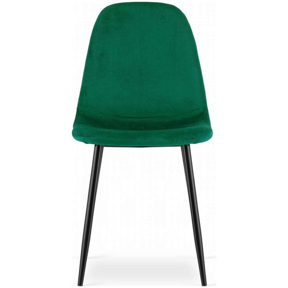 Sedia COMO - Design ergonomico in velluto verde scuro x 1 - Foto 2