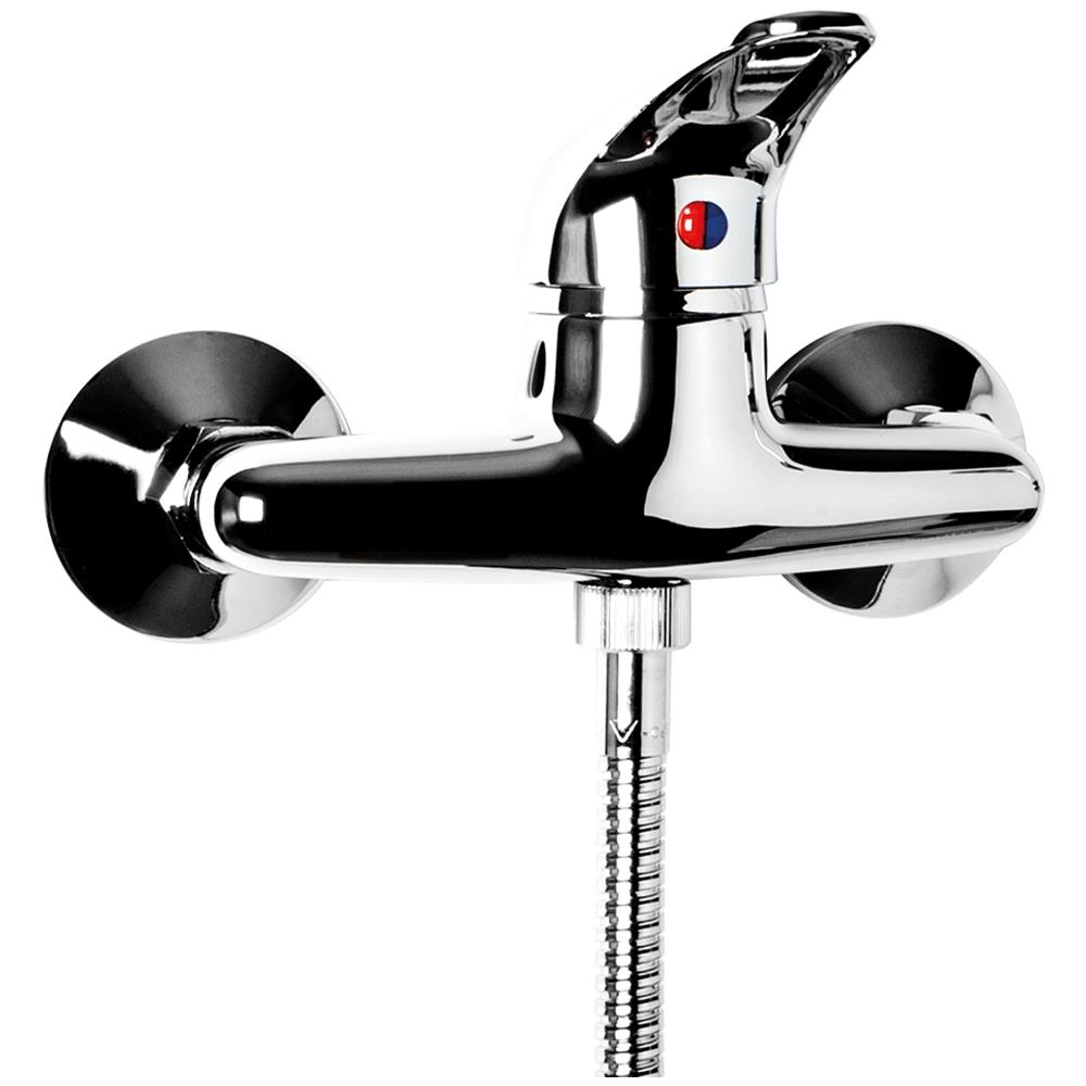 Miscelatore Monocomando Esterno Doccia Europa In Ottone Colore Cromato Bagno - Foto 1