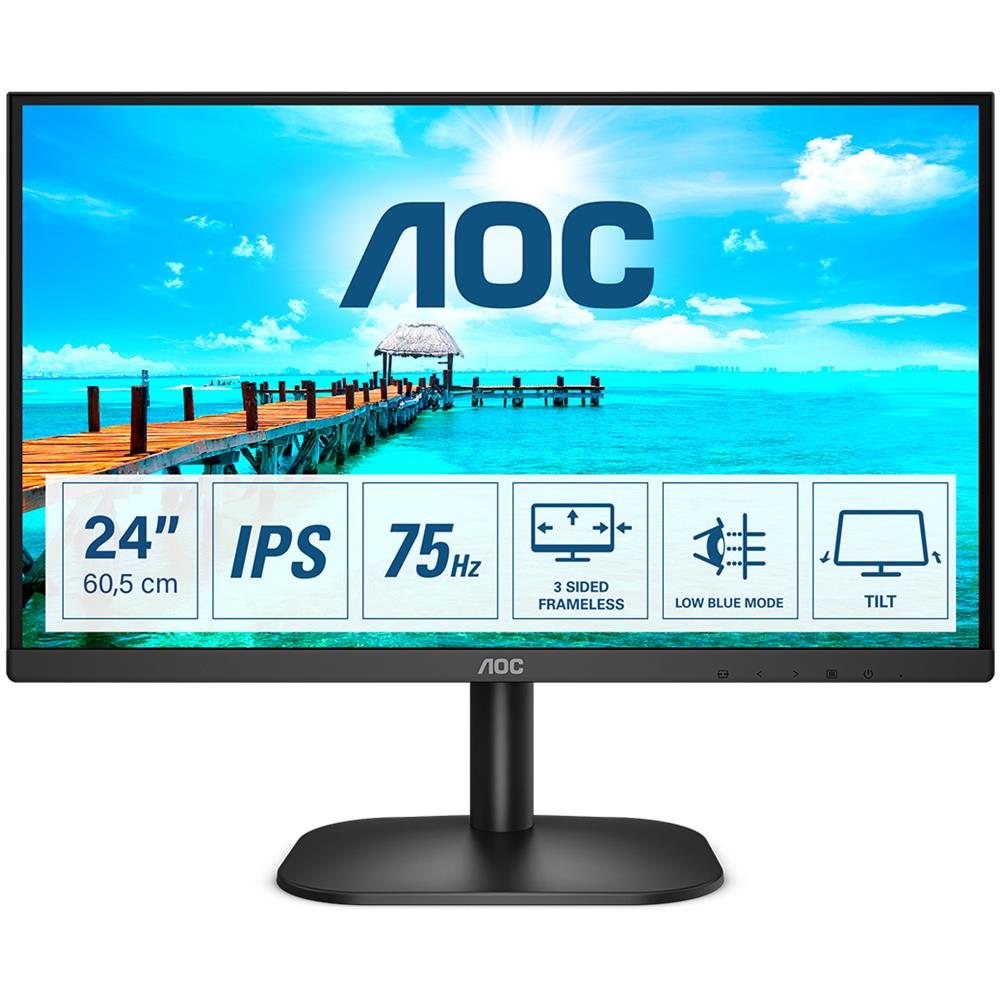 B2 24B2XH Monitor PC 60,5 cm (23.8") 1920 x 1080 Pixel Full HD LED Nero - Foto 1