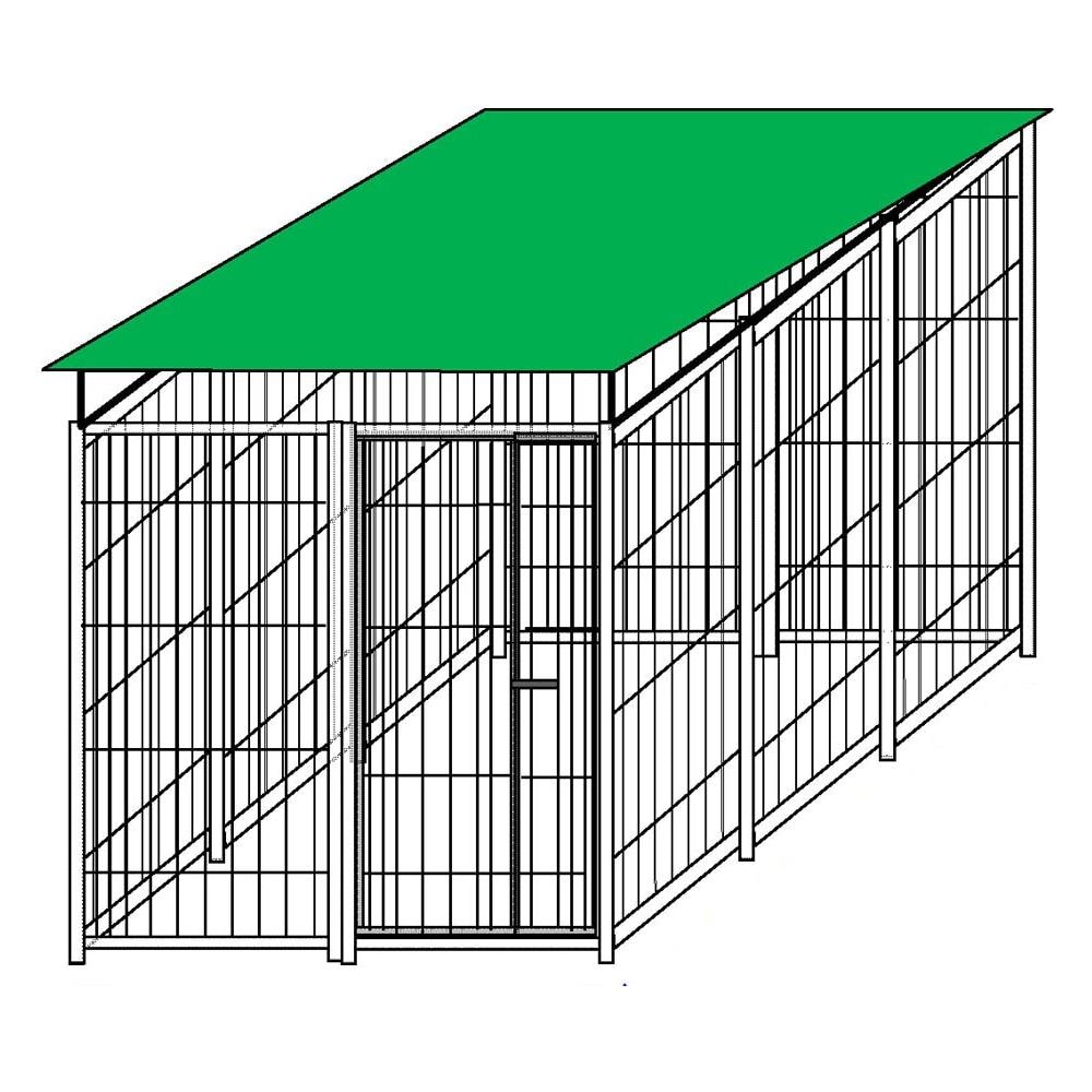 Recinzione Box In Rete Per Stoccaggio Bombole Di Gas Con Copertura Zincatura A Caldo 300x200xh180 Cm - Foto 1