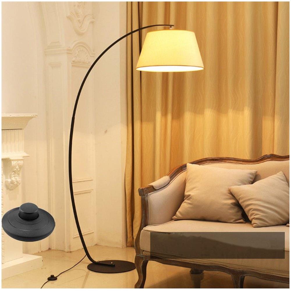 1 Pacchetto In-line A Pedale Premere Linterruttore Per La Lampada Standard Per 2 O 3 Core Flex In Nero Per Pavimento E Lampada Da Tavolo - Interruttore 70 Mm 275 Pollici Diametro - Foto 2