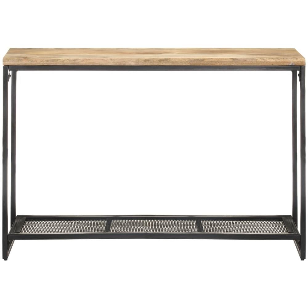 Tavolo Consolle 110x35x75 Cm In Legno Massello Di Mango - Foto 2